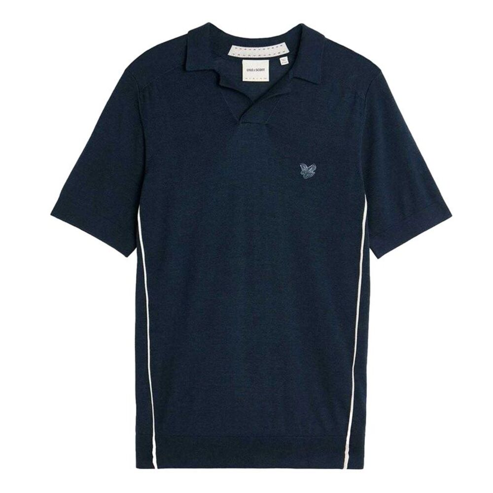 Lyle & Scott Mens Cotton Blend Polo Shirt / Blue